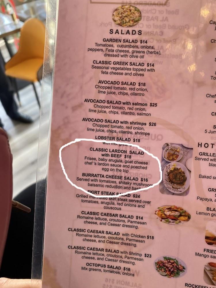 RARE Italy Restaurant Steak Lobster Menu image 1